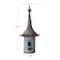 Hello Honey® 34" Decorative Metal Birdhouse